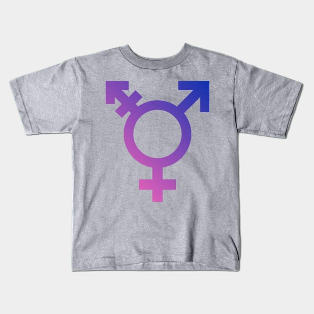 Transgender Symbol Kids T-Shirt by sovereign120